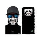 Ginzeal 2019 Custom Seamless Multifunctional Sports headwear Tubular Polyester Stripe Reflective Bandana
