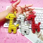 crystal Fawn Glitter keychain 3d keychain crystal keychain