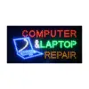 Hidly 12*24'' Rectangle Shape Computer Laptop Repair LED Open Sign Indoor Animated Advertising Acrylic LED Window Sign
