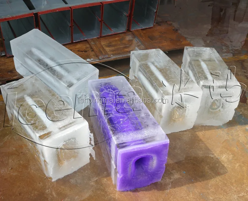 industrial direct refrigeration block ice machine