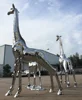 Luxury shiny metal giraffes camel animal windowdisplay drop decoration sent to Dubai