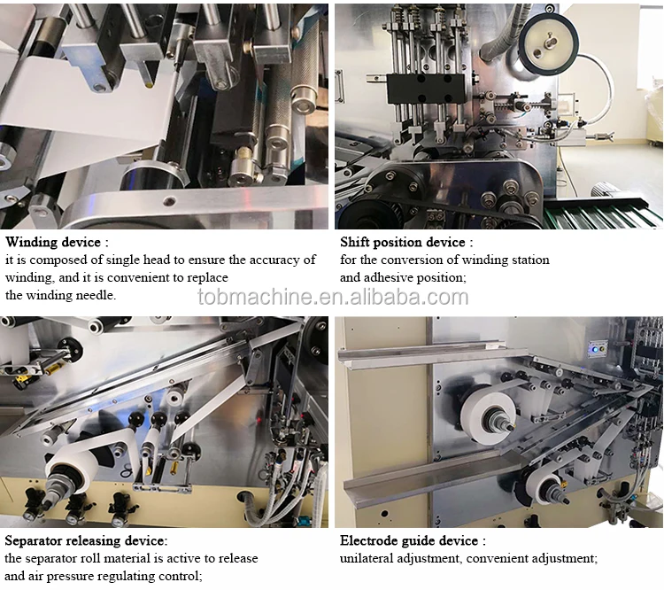 semi-auto li-ion battery winding making machines