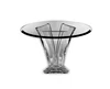 Unique Design Clear Round Cover Acrylic Dining Table