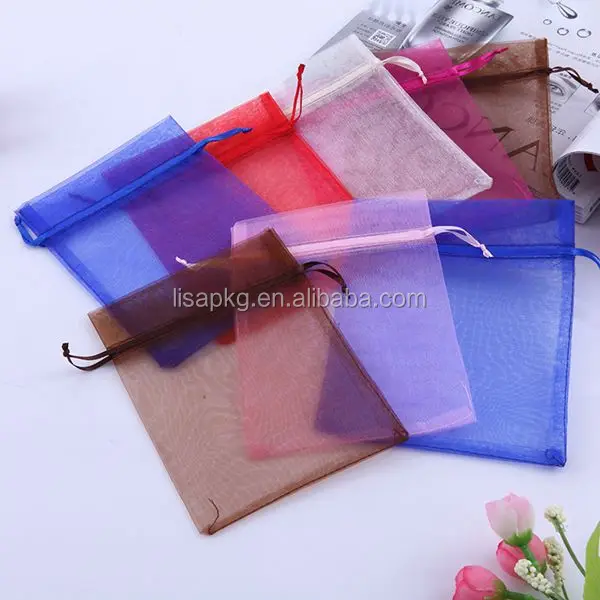 price organza drawstring bag/ organza gift bag/organza bag with