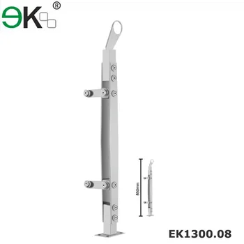 Glass balustrade clamp system