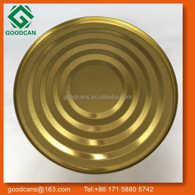 good quality cheap gold lacquered tin pail tin can with seal lid