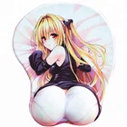 Custom boom gel mousepad 3d ass custom oppai mouse pad anime girl mouse pad with wrist rest