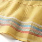 Black and yellow striped latest scarf designs shawl women scarf custom design scarf Embroidered Lightweight shawl wrap