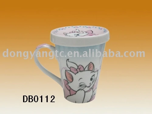 Factory direct wholesale 400cc ceramic tea cup with lid