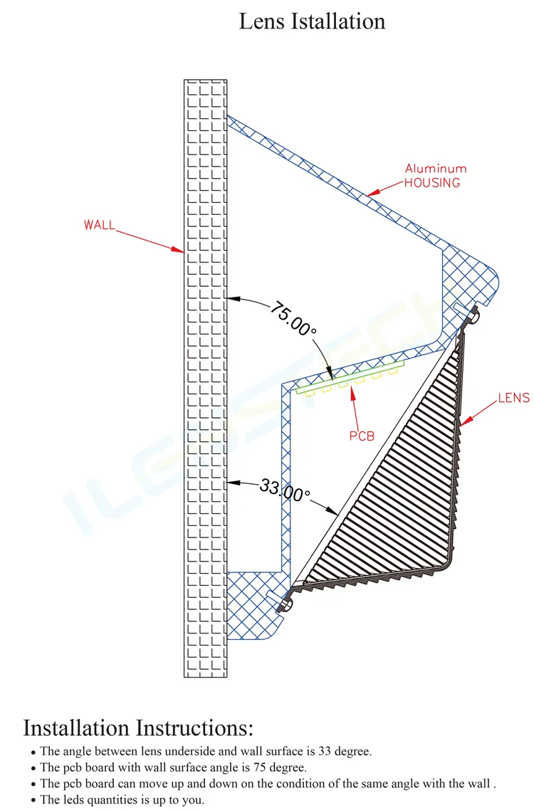 Wall pack lamps reflector high quality led cover for garden/parking lot lighting