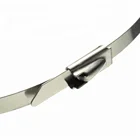 10pcs Strong Stainless Steel Bundle Grade Metal Cable Ties Zip Tie Wraps Exhaust Silver