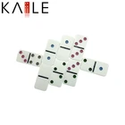 Domino Game Set Hot Selling Domino Blocks Game Set With Color Dots
