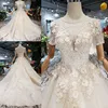 New Design Fashionable V Neck Off Shoulder Lace Wedding Dress 2018 Luxury Bridal Gown