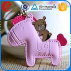 OEM customized advertising keychain making leather