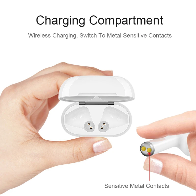 Rohs Sports Mini Gaming HandsFree Wireless Bluetooth Headset Manual Earphone Earbuds Tws I9S i7s i8x i10 i12 - ANKUX.COM