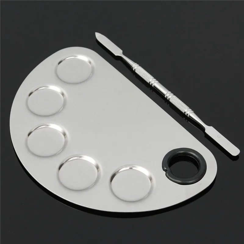 professional beauty-made color cosmetic palette steel plate face