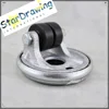 SS Recessed custom nylon twin wheel caster wheel With A Circular Top Plate