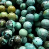 Wholesale mineral 10.8-11.3mm Hubei raw turquoise semi-precious gemstone stone loose beads for jewelry making
