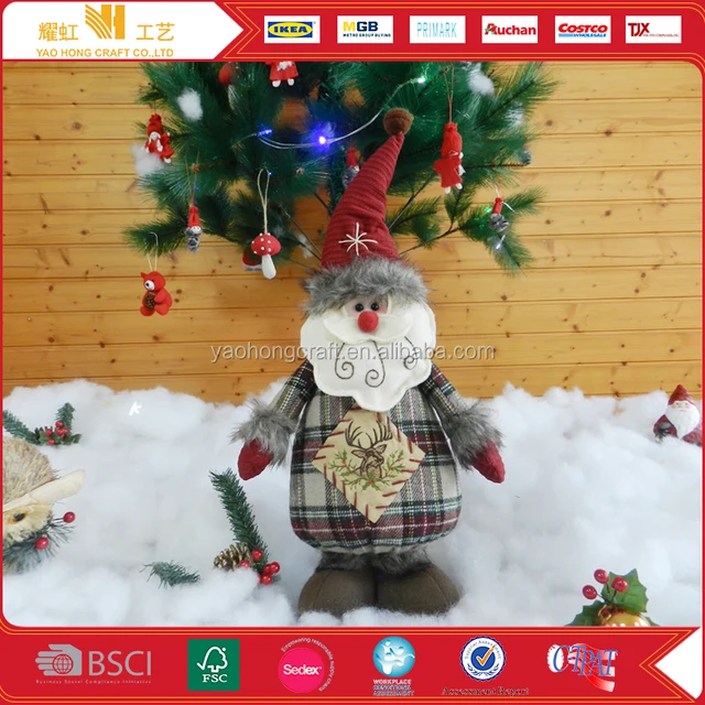 Popular Gift Christmas Soft Toy Plush Santa Claus Dolls