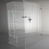 Customized Mulitfuction ADJUSTABLE SHELVES Jewelry Pastry Bakery Counter Display W/door Acrylic Lucite Showcase Display Cabinet