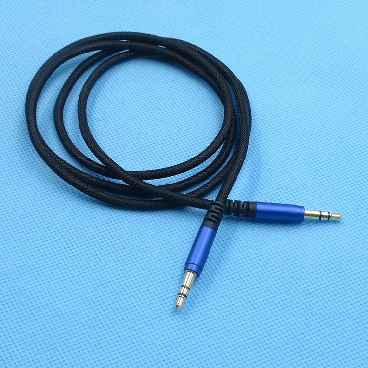 Black audio cable 3.5mm male to male aux 3.5mm audio cable - ANKUX.COM