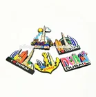 2018 Newest OME Soft Pvc Rubber Plastic Dubai Fridge Magnet Dubai Souvenir Magnets Series