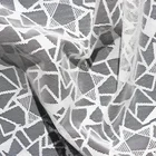 White lace bulk polyester jersey mesh clothing fabric