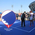 High strength pp plastic waterproof interlock tiles portable tennis court sports flooring
