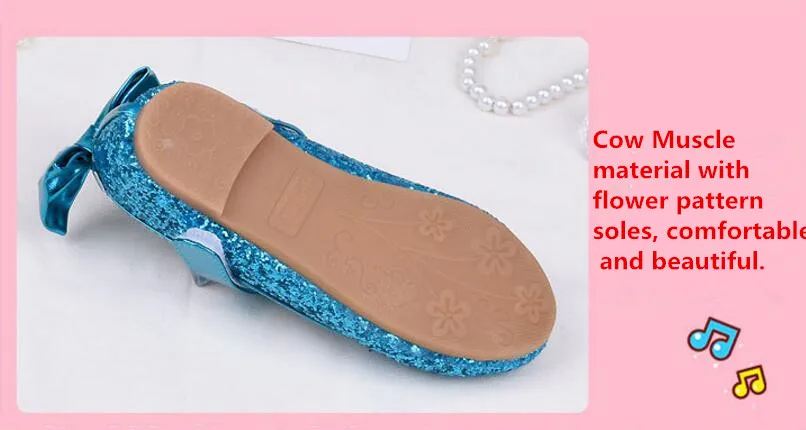 Girls Sequins leather sandals-33