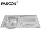 High quality JZ-826 stainless steel kitchen sink with drain board