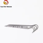 Camping Ti Titanium Peg Tent Stake Peg Spike Nail Camping Accessory Kit 8 Pcs