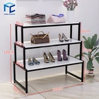 New style Boutique multifunction metal Shoe display stand rack shoe riser display stand