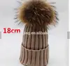 European models super raccoon hair ball wool hat