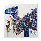 Whimsical Camel BOHO Animal Wall Picture on Wrapped Canvas for Home Decor