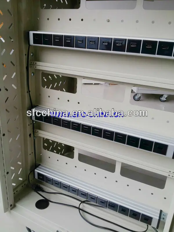 ETL Approved alu- alloy 5V 2.1A USB 20 port smart charging strip