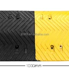 450mm width heavy strength rubber speed hump used on road with size 1000*550*50mm