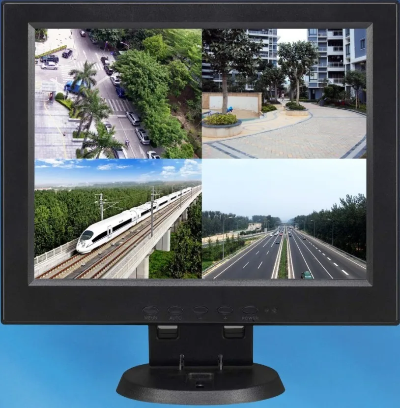10.4 Inch Quad Split Screens Color CCTV Monitor