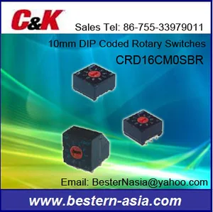crd10c-l1-ab 10mm dip coded rotary switches c&k crd16cm0sbr