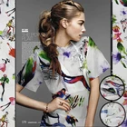 100% silk satin organza sillk fabric raw silk fabric custom digital print silk fabric
