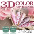 Hot sale 12 color Coloured Nail Art Tips Creative Manicure Decoration 3D UV Sculpture Gel 5g/pcs