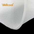 Manufacture white washable 7mm thickness 3d knitted spacer mesh fabric for mattress