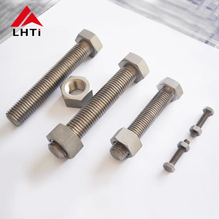 Top quality titanium fasteners din933 hex bolts and nuts M5 M6 M8 M10