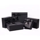 Wholesale Custom Stock Size Available Black Cardboard Paper Gift Box