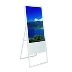 touch screen with floor stand flexible foldable android network digital poster kiosk advertising media player