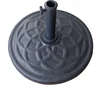 Factory wholesale 25kg weighted heavy duty cast iron patio umbrella stand base steel umbrella base stand