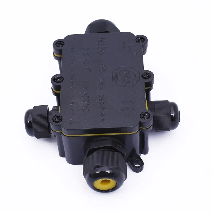 ip68 waterproof junction box with cable gland