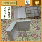 wooden tea box with 12 partitions,pine box with glass lid,tea box with hinged lid