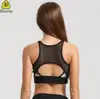 Women Fitness Wear Sexy Gold Printing excrise tank top yoga bra and sports bra