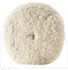 White colour 7 inch car polish wool buff pad manufacturer wholesale