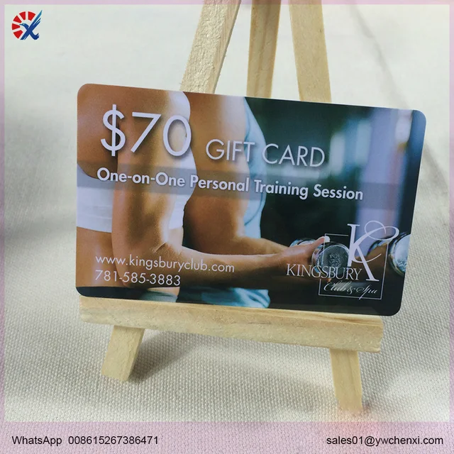 pvc membership gift card design with magnetic strip